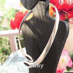 Collier en argent sterling 925 onyx lourd de 4 onces troy Vintage Taxco Mexique