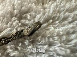 Collier en chaîne à maillons en argent sterling 925 Italie vintage 18 pouces