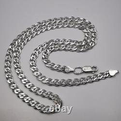 Collier en chaîne en argent sterling 925 vintage signé 25,03 g cadeau de bijoux pour femmes
