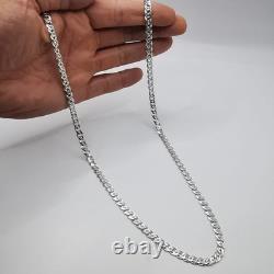 Collier en chaîne en argent sterling 925 vintage signé 25,03 g cadeau de bijoux pour femmes