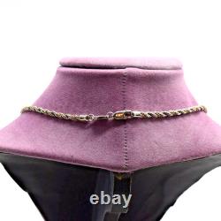 Collier en chaîne en argent sterling et or 14K OroAmerica USA - 3 mm, 18, 15 g