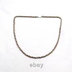 Collier en chaîne en argent sterling et or 14K OroAmerica USA - 3 mm, 18, 15 g