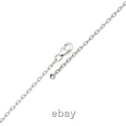 Collier en cluster en argent sterling massif 925 fait main indien T1