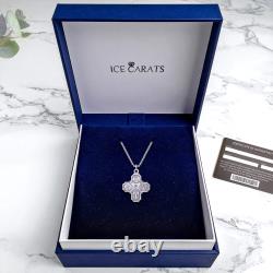 Collier en croix à quatre voies en argent sterling 925