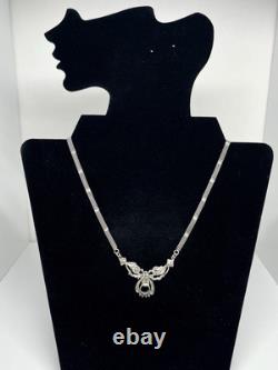 Collier en grenat vintage antique 19 en argent sterling 925