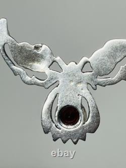 Collier en grenat vintage antique 19 en argent sterling 925