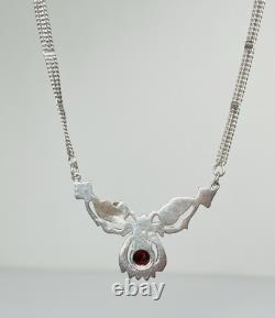 Collier en grenat vintage antique 19 en argent sterling 925