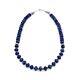 Collier En Perles En Argent Sterling Et Lapis-lazuli, De Style Vintage Et Ancien Navajo