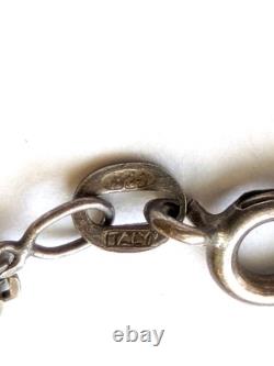 Collier pendentif en argent sterling vintage Navajo avec grande malachite, 18 pouces Collier pendentif en argent sterling vintage Navajo avec grande malachite, 18 pouces