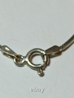 Collier pendentif en turtle en malachite vintage Carolyn Pollack en argent sterling 925 Relios