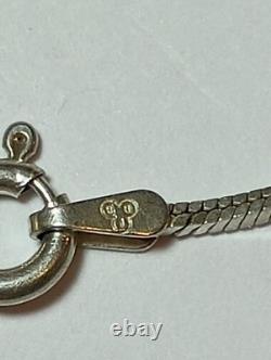 Collier pendentif en turtle en malachite vintage Carolyn Pollack en argent sterling 925 Relios