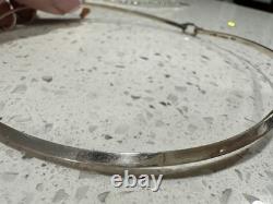 Collier ras du cou en argent sterling 925 Vintage Mexique