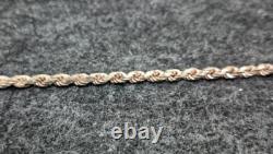 Collier vintage du milieu du siècle en argent sterling italien 925 29,5 34,65 grammes