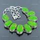 Collier Vintage En Argent Sterling 925 Avec Chaîne En Turquoise Verte En Cuivre Naturel Pour Femme