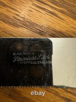 Couteau de mariage en argent sterling vintage (lame de 7 3/4)