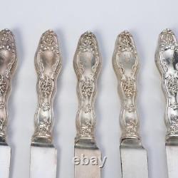 Couverts en argent sterling international Cloeta 1904 avec motif de vigne 9,75 vintage