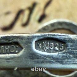 Croix en argent sterling 925 2.1 classique vintage est-européenne #1910