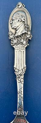 Cuillère à café en argent sterling vintage de George Washington par Lunt