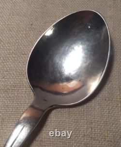Cuillère ornementale #58 en argent sterling vintage Georg Jensen Danemark 7,75 pouces