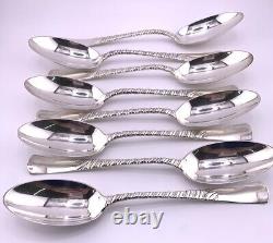 Cuillères à soupe en argent sterling Gorham Colonial vintage de 1885 (8) 457,5G