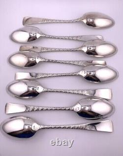 Cuillères à soupe en argent sterling Gorham Colonial vintage de 1885 (8) 457,5G