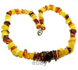 Éblouissant ambre naturel baltique butterscotch vintage. Argent sterling 925 fait main.