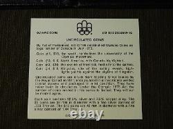 Ensemble vintage de 4 pièces en argent sterling de 5 $ et 10 $ des Jeux Olympiques du Canada 1973 UNC