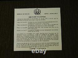 Ensemble vintage de 4 pièces en argent sterling de 5 $ et 10 $ des Jeux Olympiques du Canada 1973 UNC