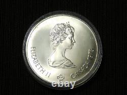 Ensemble vintage de 4 pièces en argent sterling de 5 $ et 10 $ des Jeux Olympiques du Canada 1973 UNC
