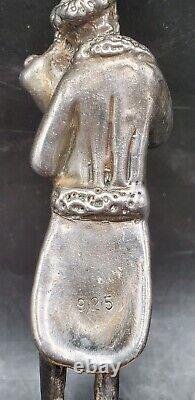 Figurine vintage en argent sterling 925 représentant les 10 commandements de Moïse par Isaac Jeheskel