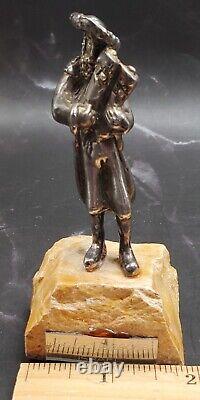 Figurine vintage en argent sterling 925 représentant les 10 commandements de Moïse par Isaac Jeheskel