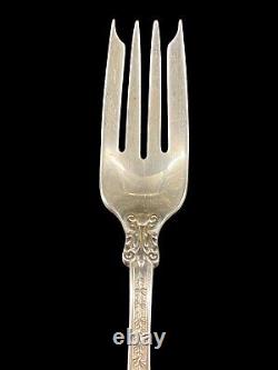 Fourchette à salade en argent sterling Olympian de Vintage Tiffany & Co 6.75'