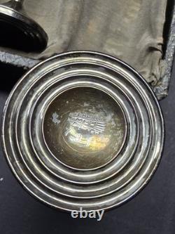 Gobelets à cordial en argent sterling 3,75 oz poids vintage. Boîte
