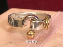 Gold & Sterling Silver Ring Designer Vintage Tiffany & Signée Par La Succession Co