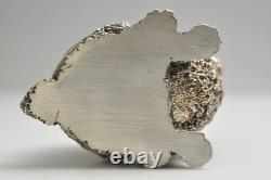 Lapin vintage en argent sterling 925 - 5 pouces de haut x 4,5 pouces de large x 3 pouces de profondeur / 410 gr