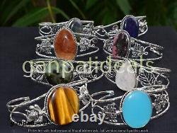 Lot en gros de bracelets Labradorite et Mix de grosses pierres précieuses en plaqué argent sterling 925