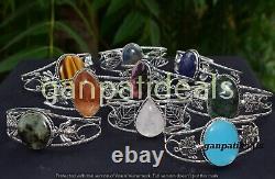 Lot en gros de bracelets Labradorite et Mix de grosses pierres précieuses en plaqué argent sterling 925