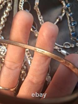 Lot vintage de bracelets en argent sterling 925 portables à 2,50 $ par gramme TESTÉS 450,5 g