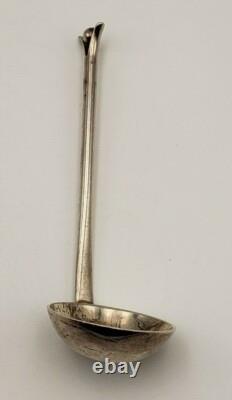 Louche petite en argent sterling vintage unique faite à la main (#773)