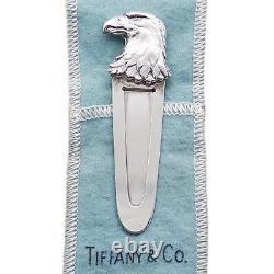 Marque-page vintage en argent sterling de Tiffany & Co. avec tête d'aigle