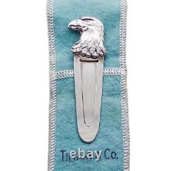 Marque-page vintage en argent sterling de Tiffany & Co. avec tête d'aigle