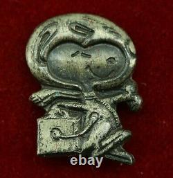 Nasa Snoopy Tie Tack Pin Apollo Space Flight Awareness Sterling Silver Vintage
