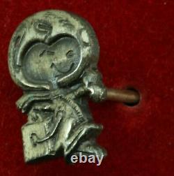 Nasa Snoopy Tie Tack Pin Apollo Space Flight Awareness Sterling Silver Vintage