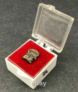 Nasa Snoopy Tie Tack Pin Apollo Space Flight Awareness Sterling Silver Vintage