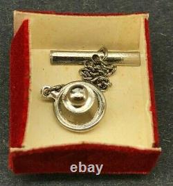 Nasa Snoopy Tie Tack Pin Apollo Space Flight Awareness Sterling Silver Vintage