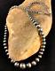 Navajo Pearls Diplôme En Argent Sterling Collier De Perles Sud-ouest 23