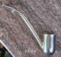PIPE VINTAGE EN ARGENT STERLING MEXIQUE 420 Sherlock Trouvaille de Domaine Hippie