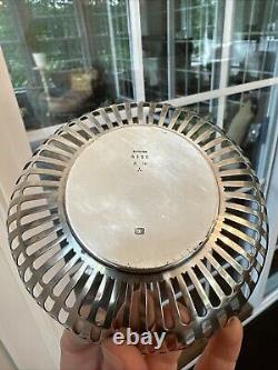 Panier en argent sterling Vintage Whiting Co. Design 5 #3112 Initiales gravées
