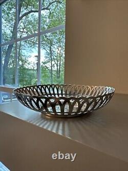 Panier en argent sterling Vintage Whiting Co. Design 5 #3112 Initiales gravées