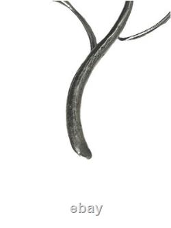 Passoire à thé en argent sterling de Taxco vintage, fleur, pétale et feuille travaillés à la main